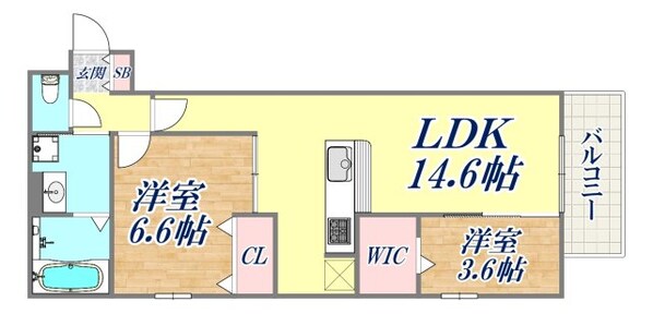 Raffinato東灘の物件間取画像